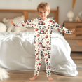 thumbnail image 6 of Dailycode Cotton Pajama Set Snug Fit Long Sleeve Top and Pants for 18M-8Y Cute Pandas and Strawberries, 6 of 7