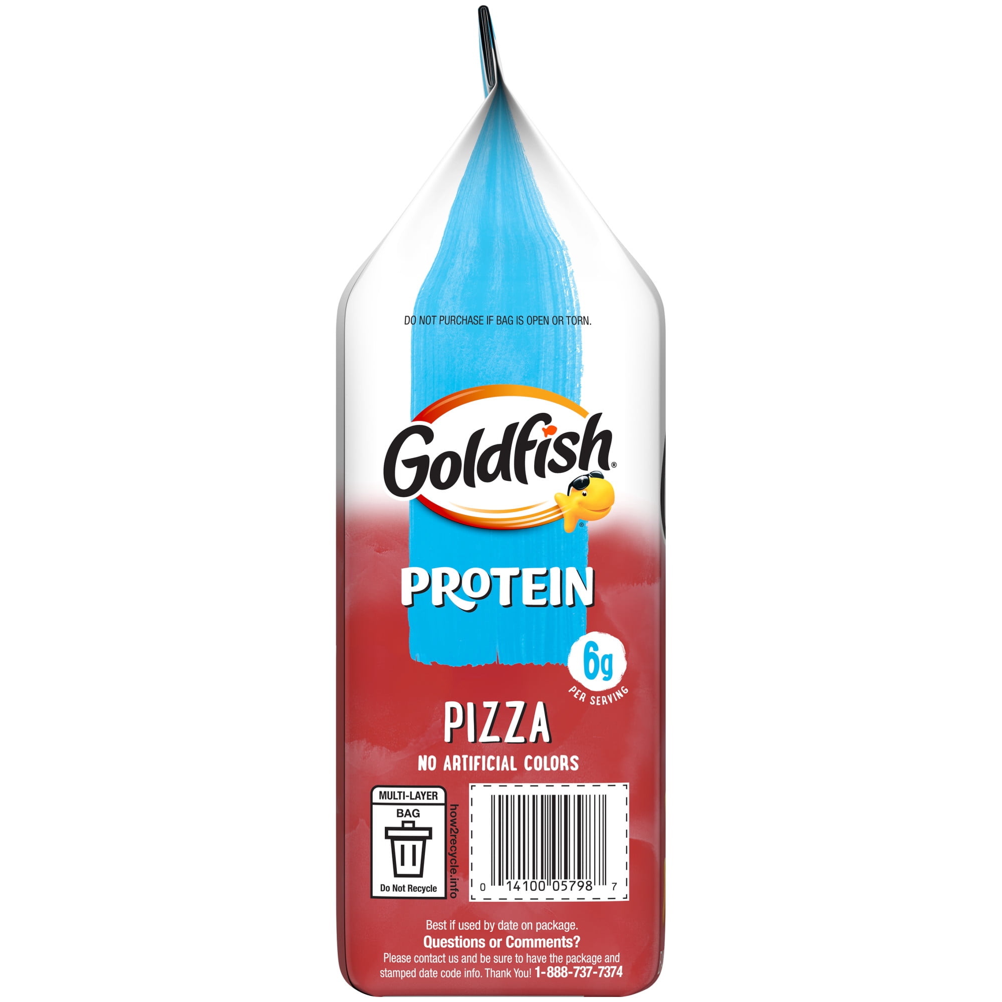 Goldfish 6g Protein Pizza Crackers, 6.6 oz Bag
