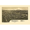 thumbnail image 2 of Fowler 18x13 Black Ornate Wood Framed with Double Matting Museum Art Print Titled - Harmony Pennsylvania - Fowler 1901, 2 of 4