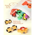 thumbnail image 2 of Wooden Dinosaur Train Set, Learning Dinosaur Toys and Number Train for Toddlers, Educational Montessori Toy for Counting and Motor Skills, for 3-5 Year Old Boys Girls, 2 of 7