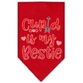 thumbnail image 1 of Cupidon Est Mon Bestie Sérigraphie Bandana Rouge Grand, 1 of 1