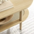 thumbnail image 2 of Modway Torus Oval Coffee Table in Oak, 2 of 8