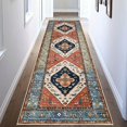 thumbnail image 3 of Soft Touch Carpet Vintage Machine Washable Runner Rug Soft Wear Resistant Non-slip Thin Hallway Runner Rug Entryway Indoor Carpet Floor for Home, 3 of 8