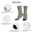 thumbnail image 6 of Crew Socks for Women Men, Cute bee grey funny  Moisture Running Athletic Football Striped Socks Cushion Tube Socks, 6 of 7
