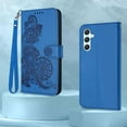 thumbnail image 6 of for Galaxy A15 5G Phone Case Wallet,A15 5G Flip Cases,Card Holder Cute Floral Leather Kickstand,Wrist Strap,,Shockproof Protective Cover for Samsung Galaxy A15 5G / 4G (Blue), 6 of 14