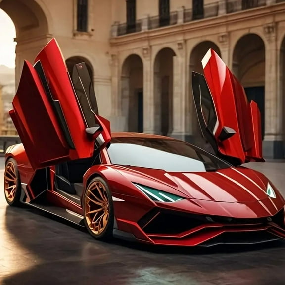 5D Diamond Painting Kits for Adults,Handsome Sports Car Diamond Art Kits for Adults,DIY Round Drill Diamond Art Craft Kits for Home Wall Decor