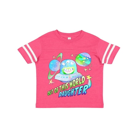 

Inktastic Out of This World Daughter Cute Alien in Outer Space Gift Toddler Toddler Girl T-Shirt
