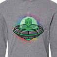 thumbnail image 4 of Inktastic Spaceship Funny Alien Outer Space Long Sleeve T-Shirt, 4 of 5