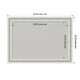 thumbnail image 3 of Amanti Art Grey Cork Board Framed Parlor White Bulletin Board 42 in. x 30 in., 3 of 8