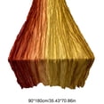 thumbnail image 4 of Party Runner,Gradient Crinkle Sheer Gauze Long Table Cover With Multi Tone Color Options,Reception Cake Mat Used For Bohemian Wedding Classroom Event Decor, 4 of 7
