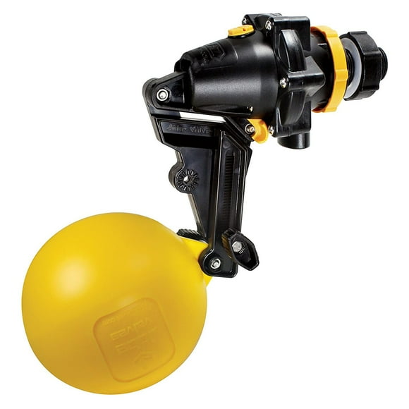 Jobe Valves TPV0100DLT Topaz Detach Long Tail Trough Float Valve, 1 Inch, Yellow