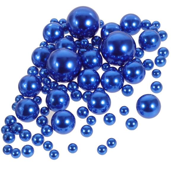 Masteelf Blue Floating Fake Pearls for Vase Filler ABS Material Great for DIY Use 125pcs