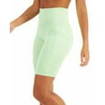 thumbnail image 3 of Ideology Women’s Compression High-Rise Bike Shorts, Small, pistachio, 3 of 3