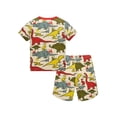 thumbnail image 3 of WIBACKER 3-8Y Toddler and Little Boys 2-Piece Dinosaur Pajamas Set 100% Cotton Short Sleepwear Kids Summer Pjs, 3 of 9