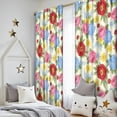 thumbnail image 5 of Pioneer Flower Floral Print Pattern Teens Curtains,Teens Insulated Curtains Set Of 2,Bedroom Essentials,Toddler Room Decor 52"x84", 5 of 5