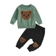 thumbnail image 2 of Toddler Boy Clothes 2T 3T 4T 5T Fall Outfits Baby Pullover  Pants Sets Kids Winter 2Pcs Sweatsuit, 2 of 10