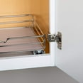 thumbnail image 5 of HOLDN’ STORAGE Pull-Out Cabinet Spice Rack Organizer, Heavy-Duty Chrome Metal, 12 ⅜ W x 10 ½ D x 2 ¾ H Inch, 5 of 5