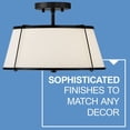 thumbnail image 3 of Hinkley Lighting - Clarke - 24W 2 LED Medium Semi-Flush Mount-9.5 Inches Tall, 3 of 9
