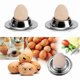 thumbnail image 3 of 4-pack Stainless Steel Egg Cups, Polished Stackable Egg Cups, Round, Stackable (silver), 3 of 5