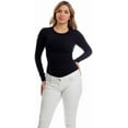 thumbnail image 2 of Underworks Haut de Compression à Col Rond en Coton Spandex Ultra Léger pour Femmes Manches Longues, 2 of 2