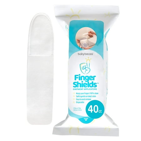 UPC: 0886267008399 | Baby Brezza Finger Shields – Mess Free Diaper Rash Cream Applicator Keeps Fingers & Nails 100% Clean No More Cleaning Butt Paste Spatula. Perfect for Travel Newborn Baby Shower Gifts 40CT 40 Count
