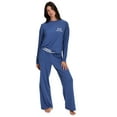 thumbnail image 5 of REALTREE Women's & Women's Plus Long Sleeve Comfy Wide Leg Pant Pant Pajama Lounge Sleep Set, 2-Piece, Sizes S-3XL, 5 of 7