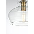 thumbnail image 4 of Brilliant 1 Light Pendant in Satin Gold and Clear, 4 of 7