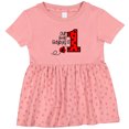 thumbnail image 3 of Inktastic Our Little Ladybug is 1 Girls Baby Dress, 3 of 5