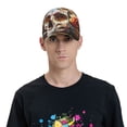 thumbnail image 4 of Gukieu Rose Floral Skull Prin Baseball Cap, Adjustable Sweat-wicking Daily,Travel, Sports Cap, Unisex, 4 of 6