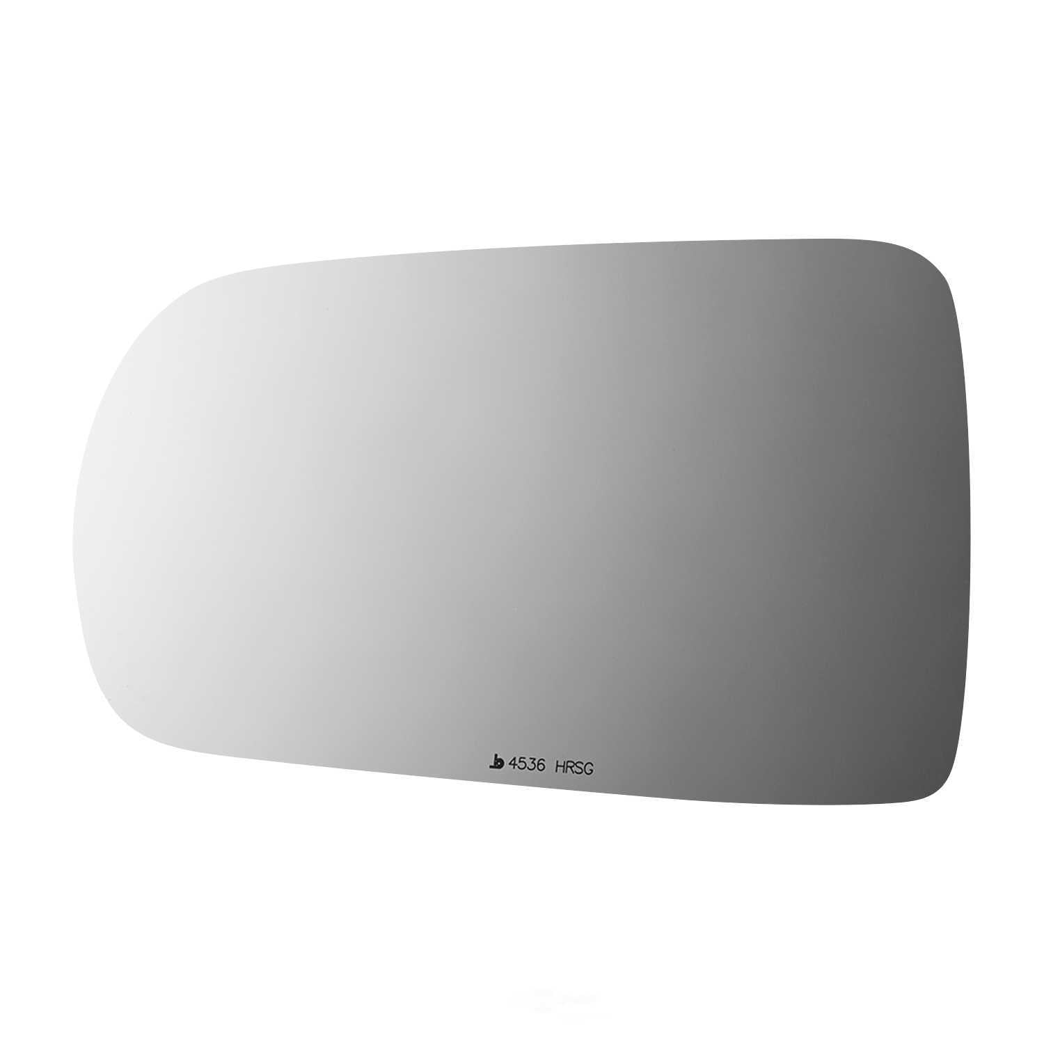 Burco Side View Mirror Replacement Glass with Motor Mount Plate - Clear Glass - 4536HRSG