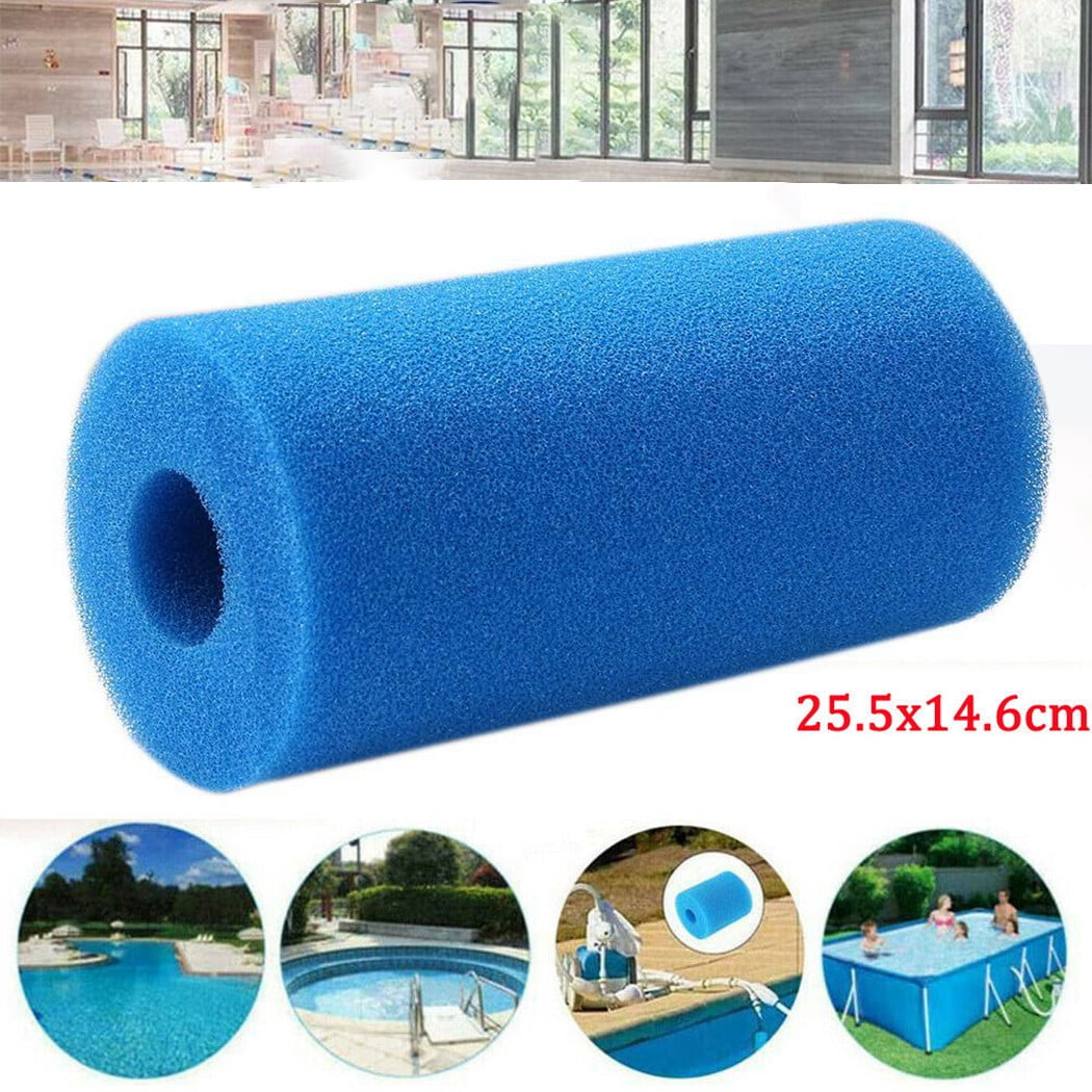 2x Reusable Swimming Pool Filter Foam Sponge Cartridge Washable For Intex Type A 