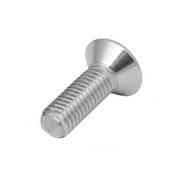 M8x25mm 316 Stainless Steel Fully Thread Flat Head Hex Socket Cap Screw 5pcs