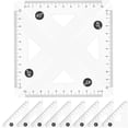 thumbnail image 4 of WHAMVOX 12pcs Geometry Rulers Tools Drawing Triangle Rulers Plastic Measure Rulers, 4 of 8