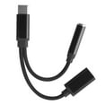 thumbnail image 2 of iMountek 2-in-1 USB-C Type C Adapter Port to 3.5mm Aux Audio Jack Earphone Headphone Cable Cord, 2 of 6
