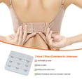 thumbnail image 3 of 5PCS Women Bra Extender Buckle Elastic Multicolor Brassiere Extension Hooks, 2 and 3 Hooks, 3 of 7