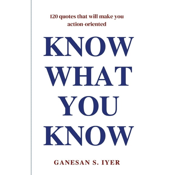 Know What You Know (Paperback)