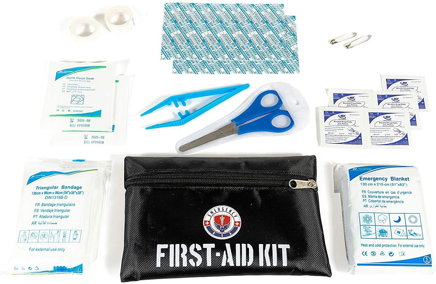 First Aid Kit Medical Emergency Bag Travel Survival Kit - Pack of 3