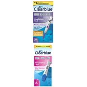 Clearblue Advanced Digital Ovulation Test and Digital Pregnancy Tests, Ovulation Predictor Kit, (10 Ovulation Tests and 2 Pregnancy Tests)