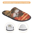 thumbnail image 3 of Fotbe 1860s Style American Cowboy Pantuflas Peludas para Mujer con Estampado, Zapatillas de Peluche, Zapatos de Invierno para Casa, Uso Interior y Exterior-Large, 3 of 8