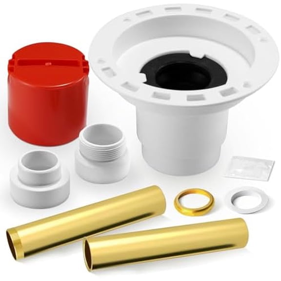 Freestanding Tub Drain, Freestanding Bathtub Drain With PVC Adapter And Brass Pipes, Connects To 1-1/2”And 2” PVC Drains, Freestanding Tub Drain Kit For All Freestanding Bathtubs