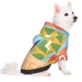 thumbnail image 2 of Fotbe Hello Summer3 Print Small Dog Sweater Hoodies Pet Grey Hooded Soft Fleece Sweatshirts with Pocket Fall Winter Puppy Cat Sweaters Warm Clothes-X-Small, 2 of 7
