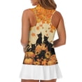 thumbnail image 5 of Whosucclay Black Cat Leaves Workout Tank Tops for Women, Casual Elastic Golf Sleeveless Top for Tennis Athletic XS - 2XL, 5 of 7
