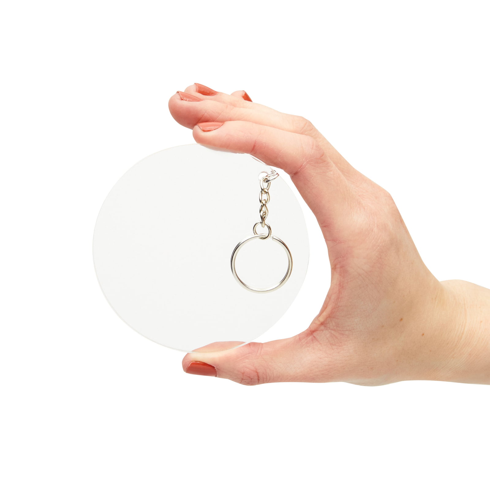 30Pcs Blank Acrylic Keychains Ornament 5/7.5/10/12.5/15cm Round Shape  Circles Acrylic Clear Discs