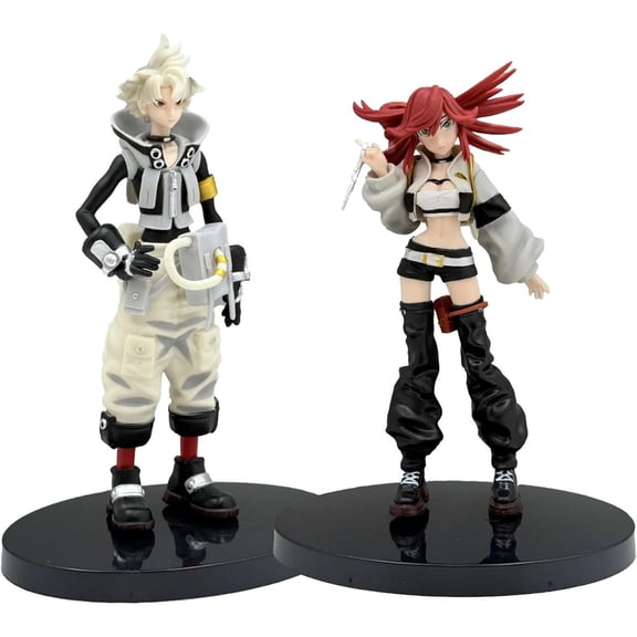 GACHI-AKUTA Rudo/Riyou Rippa Anime Figure Model Statue – PVC Collectible Action Figure Ornaments with Changeable Parts, 8.26in Display Figurine for Desk & Shelf Decor 2-Piece Set