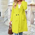 thumbnail image 5 of Women's Winter Fashion Trench Coat Windbreaker Double Breasted Overcoat Long Sleeve, 5 of 7