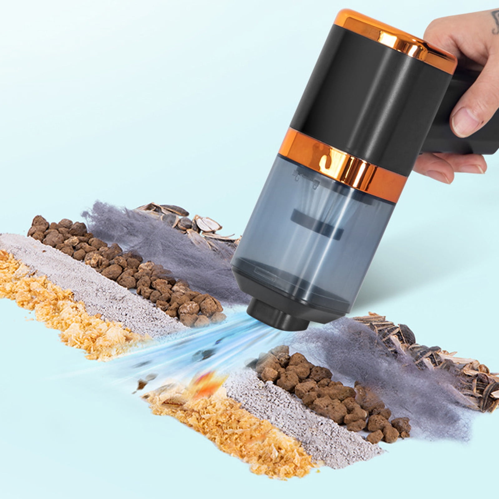Uiz Merueh Cordless Car Vacuum Handheld Car Vacuum Portable Cordless Powerful Suction Hand Vac High Power Hand Held Vacuum for Car, Home, Pet, Office