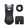 thumbnail image 7 of Gymnastics Leotards for Girls Sparkly Rhinestone Dance Unitards Biketards with Shorts Activewear, 7 of 7