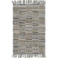thumbnail image 1 of Unique Loom Chindi Jute Collection Hand Woven Natural Fibers Area Rug, 2 x 3 Feet, Blue/Beige, 1 of 1
