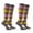 Gray Multicolor, variant on COUVER Women's Argyle Knee High Socks 2 Pairs Pack Black Gray Cream Size 9-11 (4 Count)