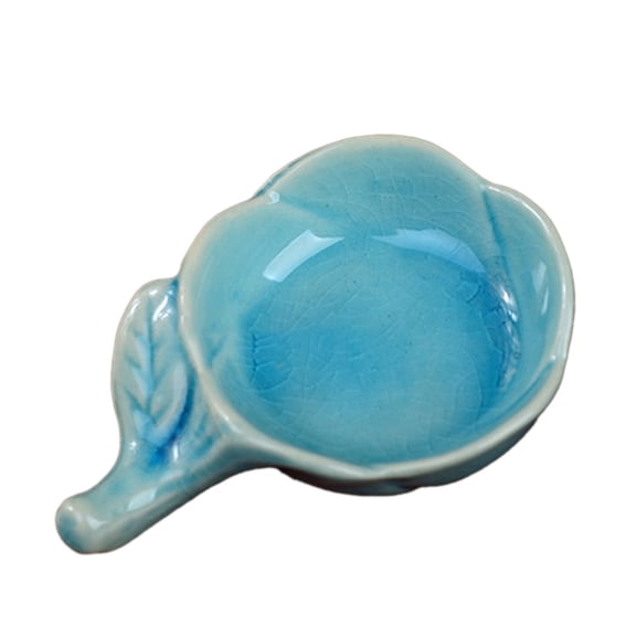 Solid Color Ceramic Chopstick Holders, Multifunctional Chopstick Rests, Snack Dip Tray, Chopstick Stand For Home, Table Decoration-blue-9x6cm